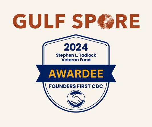 {"preload" => false, "height" => 905.7410881801127, "width" => "1080", "class" => " image-element", "loading" => "lazy", "alt" => "Gulf Spore is awarded the national 2024 Stephen L. Tadlock Veteran Business Grant", "sizes" => "33vw", "widths" => "360, 540, 720, 900, 1080", "itemprop" => nil, "role" => nil, "aria-hidden" => nil, "style" => nil}